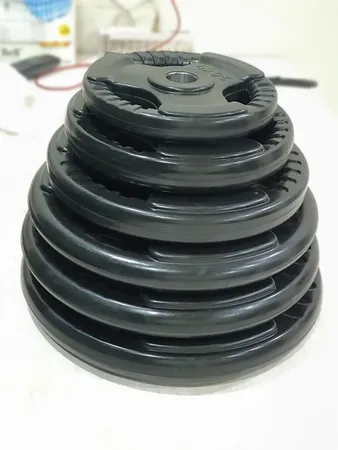 צלחות ברזל ציפוי גומי- קוטר 31מ״מ.